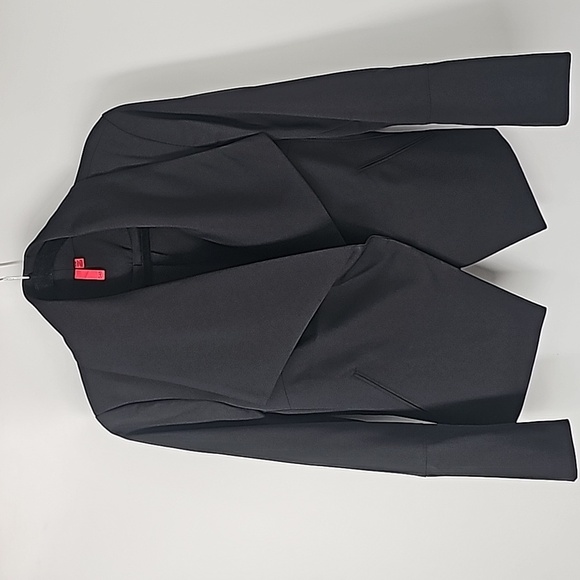5/48 Jackets & Blazers - 5/48 Black Wide Lapel  Asymmetric 90s Y2K Blazer Jacket